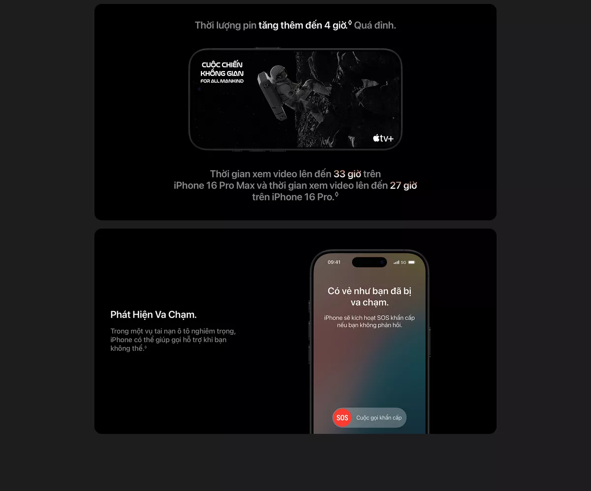 iPhone 16 pro max phan cung ben trong