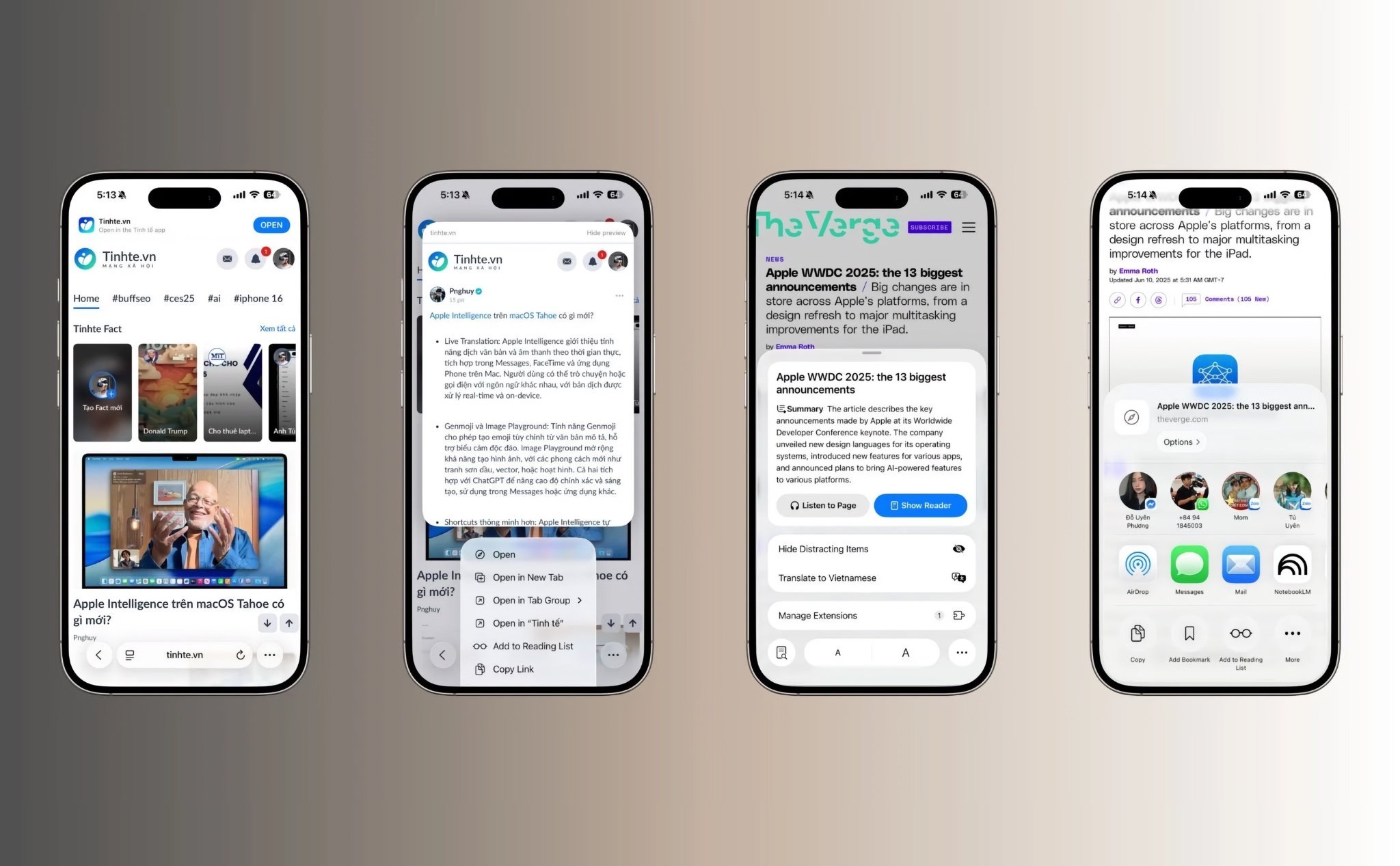 Những thay đổi mới trên Safari iOS 26 mà anh em cần biết