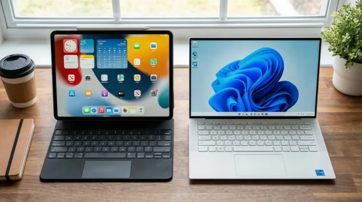 So sánh thiết kế và tính di động giữa iPad Pro kèm bàn phím và laptop truyền thống